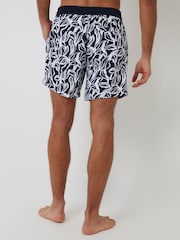 Threadbare Blue Chrome Swim Shorts 2 Pack - Image 3 of 5