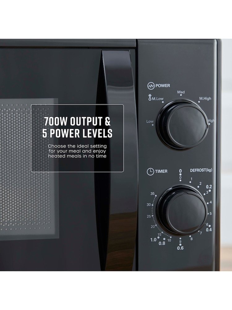 Swan Black 20L 700W Microwave - Image 2 of 6
