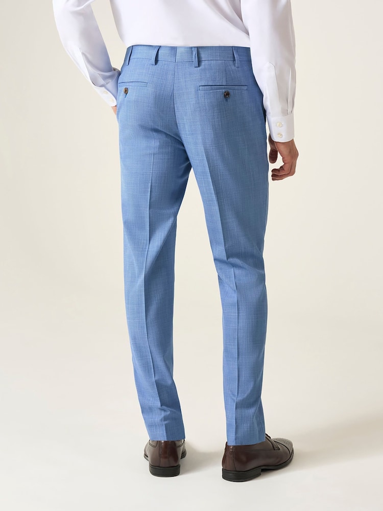 Skopes Blue Tapered Fit Redding Suit Trousers - Image 2 of 3