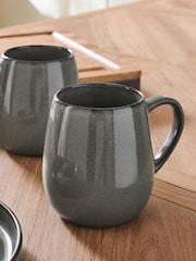 Set of 4 Green Dalton Mugs - Image 2 of 3