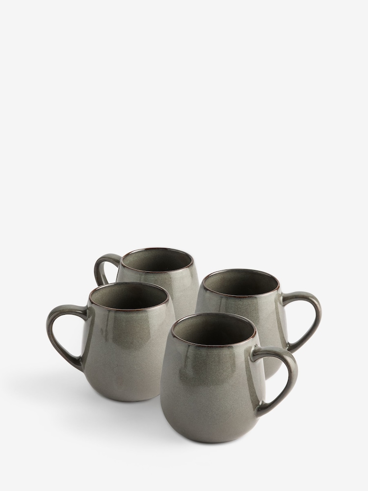 Set of 4 Green Dalton Mugs - Image 3 of 3