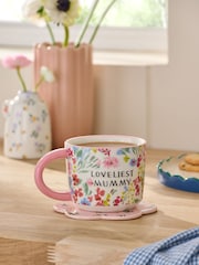 Floral Loveliest Mummy Mug - 1 paveikslėlis iš 3