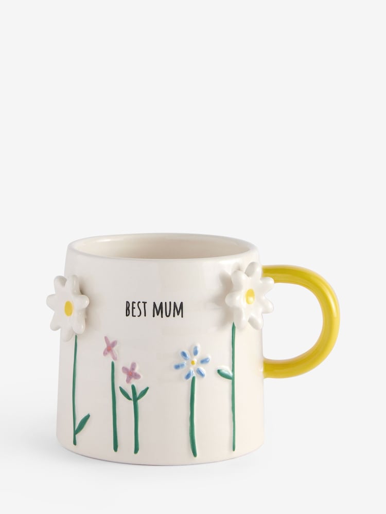 Floral Print Best Mum Mug - صورة 1 من 1