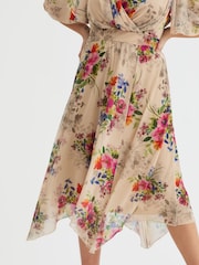 Scarlett & Jo Cream Julie Hanky Hem Dress - Image 2 of 4