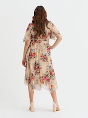 Scarlett & Jo Cream Julie Hanky Hem Dress - Image 4 of 4