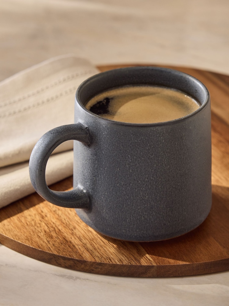 Buy Grey Scandi Stacking Mugs With Set of 4 Stacking Wooden Tray from the  Next UK online shop