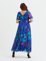 Scarlett & Jo BlueMidnight Curve Isabelle Angel Sleeve Maxi Dress - Image 3 of 4
