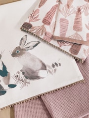 Set of 3 Easter Bunny Rabbit Tea Towels - Afbeelding 3 van 4