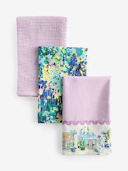 Set of 3 Garden Houses Tea Towels - Larawan 1 ng 1