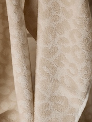 Set of 3 Natural Leopard Patterned Terry Tea Towels - Image 3 of 4