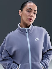 Blau - Nike Sportswear Club Fleece Loose Cozy Track Jacket - Bild 3 von 5