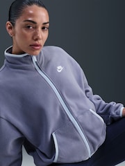 Blau - Nike Sportswear Club Fleece Loose Cozy Track Jacket - Bild 4 von 5