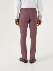 Skopes Tapered Fit Jodrell Tweed Effect Suit Trousers - Imagen 2 de 4