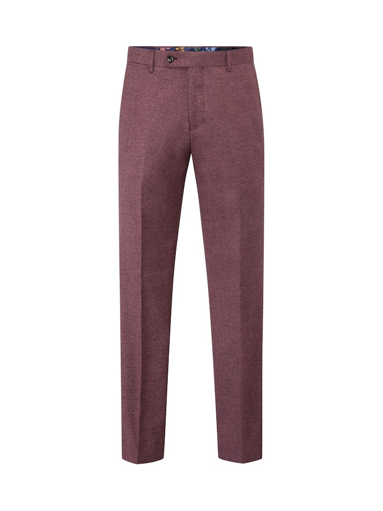 Skopes Tapered Fit Jodrell Tweed Effect Suit Trousers - Imagen 4 de 4