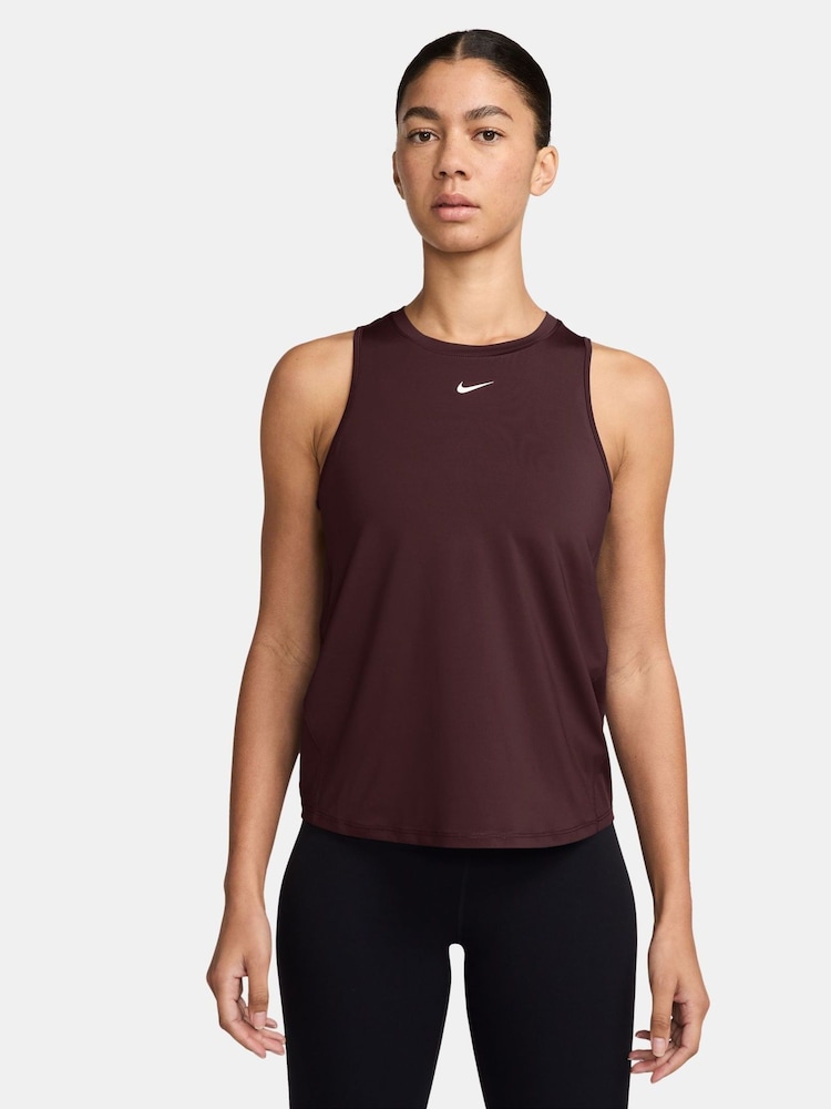 Nike Burgundy Crush One Dri-FIT Tank Vest Top - Image 1 of 3