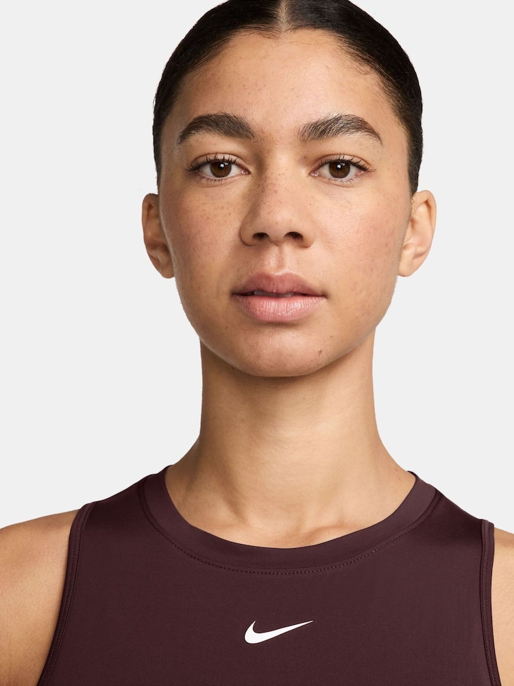 Nike Burgundy Crush One Dri-FIT Tank Vest Top - Image 3 of 3 Nike Burgundy Crush One Dri-FIT Tank Vest Top - Image 3 of 3