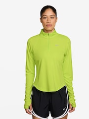 Nike Cyber Yellow Tempo Dri-FIT 1/2-Zip Running Top - Image 1 of 4