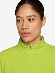 Nike Cyber Yellow Tempo Dri-FIT 1/2-Zip Running Top - Image 3 of 4