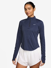 Nike Midnight Navy Tempo Dri-FIT 1/2-Zip Running Top - Image 1 of 4