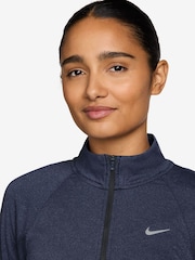 Nike Midnight Navy Tempo Dri-FIT 1/2-Zip Running Top - Image 3 of 4