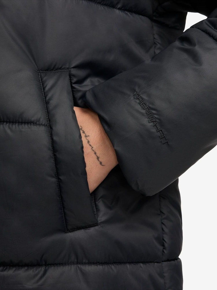 Nike Black Sportswear Classic Therma-FIT Coat - Image 3 of 3