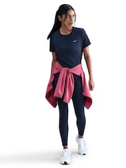 Nike Midnight Navy Tempo Dri-FIT Short Sleeve Running Top - Image 1 of 5