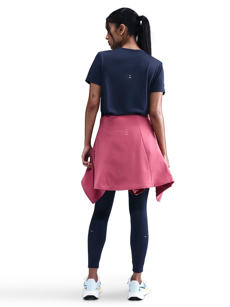 Nike Midnight Navy Tempo Dri-FIT Short Sleeve Running Top - Image 2 of 5