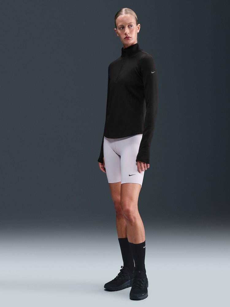 Schwarz - Nike One Therma-FIT 1/2 Zip Mid Layer T-Shirt - Bild 1 von 5