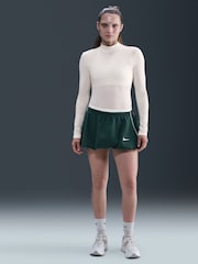 Nike White Chill Knit Mock Neck Long Sleeve Top - Image 1 of 5