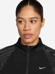 Nike Black Tempo Reflective DriFIT 1/2 Zip Running Sweatshirt - Image 4 of 4