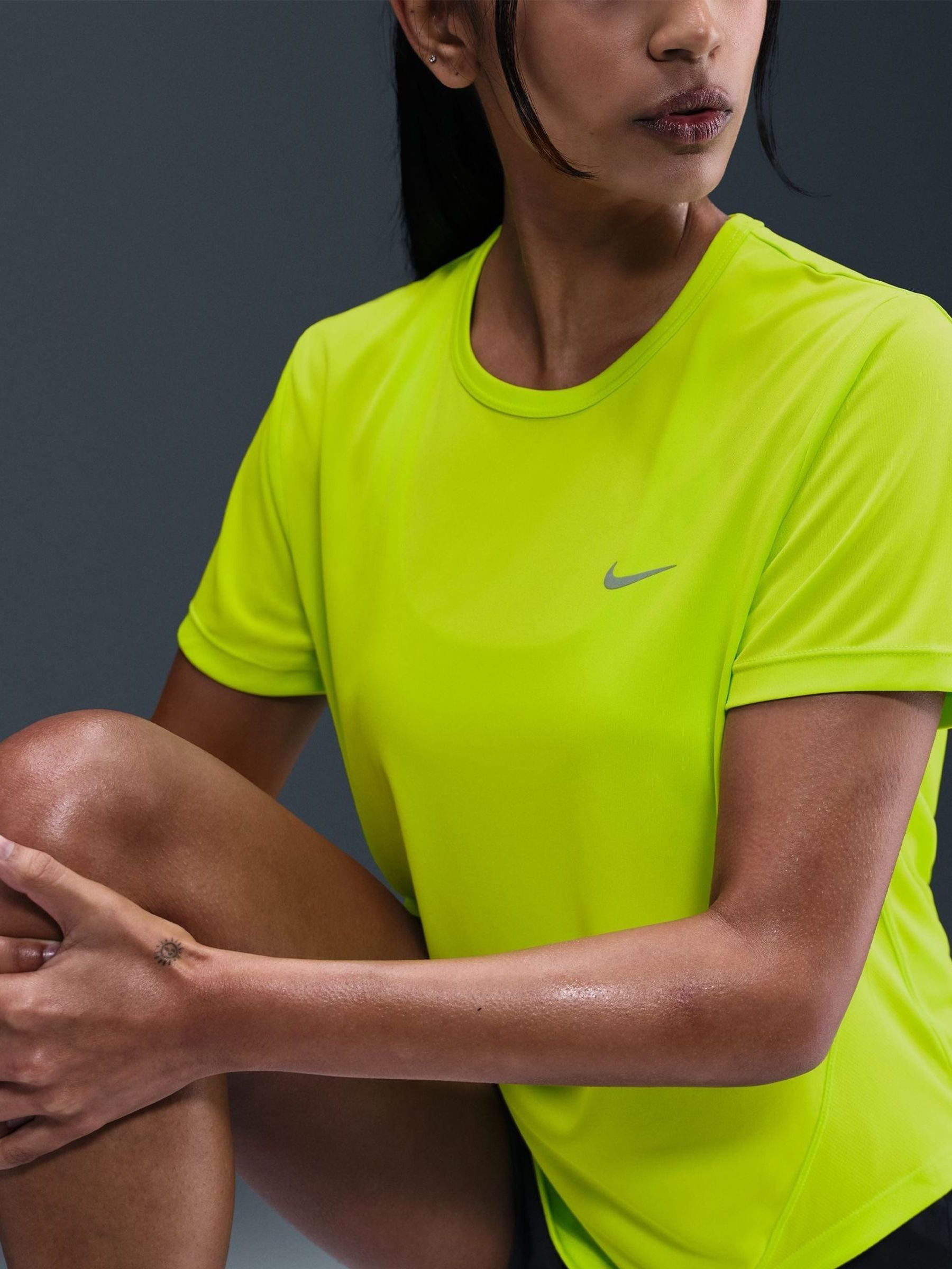 nike neon yellow top