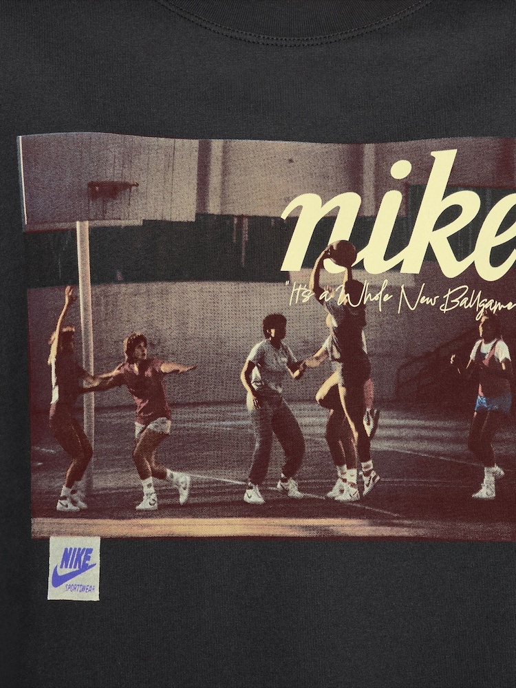 Nike Black Basketball Graphic T-Shirt - Image 6 of 6