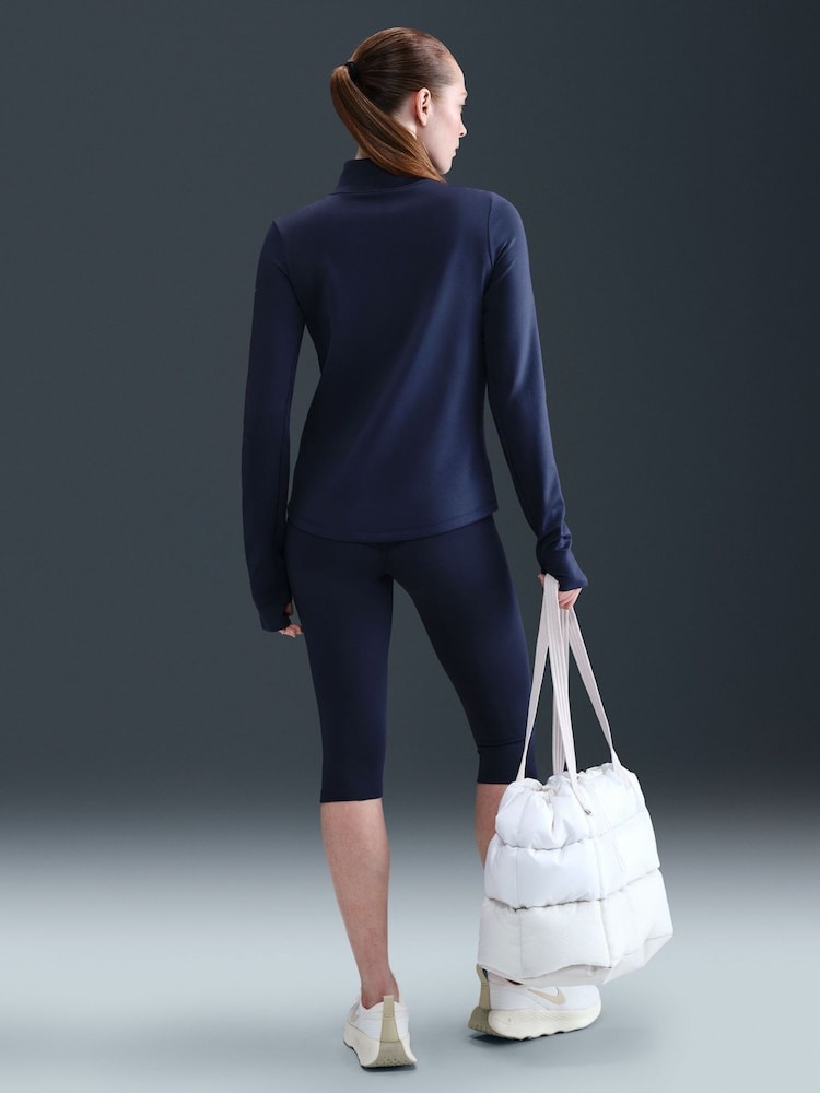 Nike Midnight Navy One Therma-FIT 1/2 Zip Mid Layer T-Shirt - Image 5 of 5 Nike Midnight Navy One Therma-FIT 1/2 Zip Mid Layer T-Shirt - Image 5 of 5