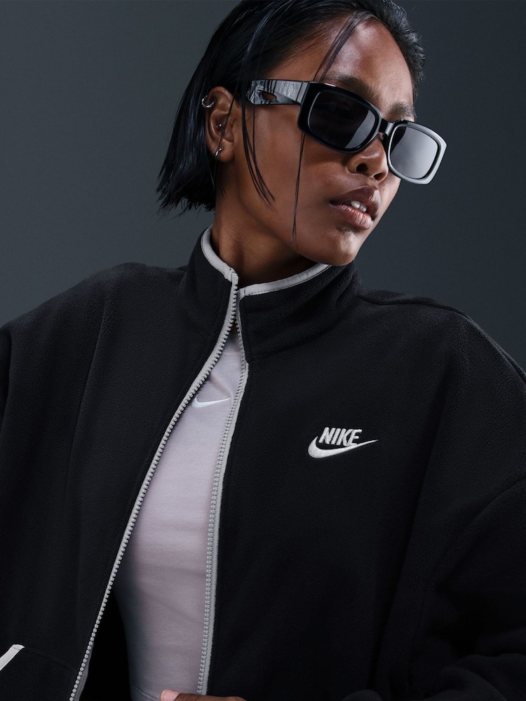 Negro - Nike Club Cosy Zip Through Fleece - Imagen 5 de 5