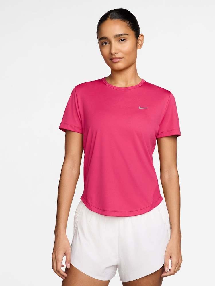 Nike Pink Tempo Dri-FIT Short Sleeve Running Top - Image 1 of 3