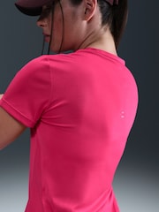 Nike Pink Tempo Dri-FIT Short Sleeve Running Top - Image 4 of 5