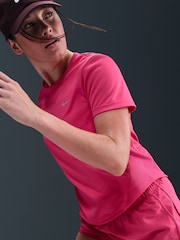 Nike Pink Tempo Dri-FIT Short Sleeve Running Top - Image 5 of 5