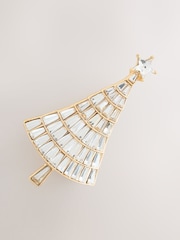 Gold Tone Christmas Tree Brooch - Image 2 of 3
