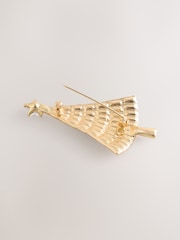 Gold Tone Christmas Tree Brooch - Image 3 of 3