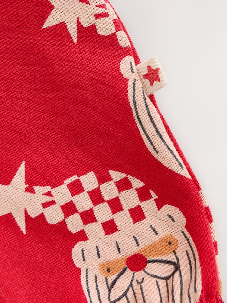 Santa, rot - All Over Print Christmas Baby Dungaree Set (0mths-3yrs) - Bild 9 von 9