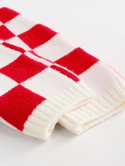Red Santa Checkerboard Christmas Baby Jumper and Legging Set (0mths-2yrs) - Image 11 of 16