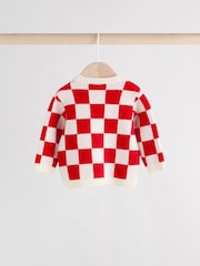 Red Santa Checkerboard Christmas Baby Jumper and Legging Set (0mths-2yrs) - Image 5 of 16