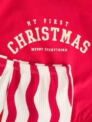 Red Christmas Baby T-Shirt and Legging Set (0-18mths) - Image 8 of 15