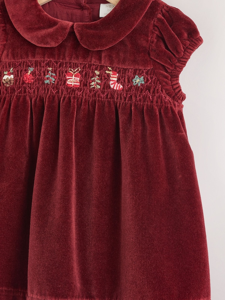 Buy Red Christmas Baby Velvet Dress (0mths-2yrs) from Next USA Buy Red Christmas Baby Velvet Dress (0mths-2yrs) from Next USA