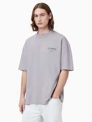 AllSaints Underground Crew 100% Organic Cotton T-Shirt - صورة 1 من 8
