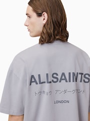AllSaints Underground Crew 100% Organic Cotton T-Shirt - صورة 2 من 8