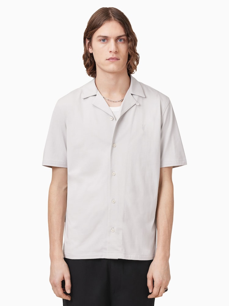 AllSaints Grey Hudson Shirts - Image 2 of 5