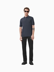 AllSaints Blue Aspen Polo Shirt - Image 4 of 6