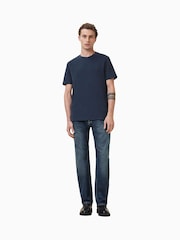 AllSaints Navy Blue Brace Short Sleeve Crew T-Shirt - Image 2 of 5