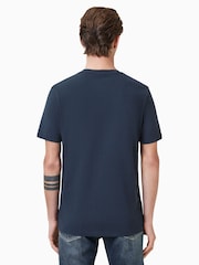 AllSaints Navy Blue Brace Short Sleeve Crew T-Shirt - Image 4 of 5